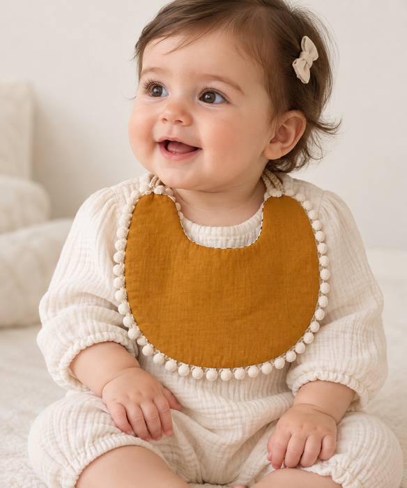 Mustard Yellow Double sided Bib