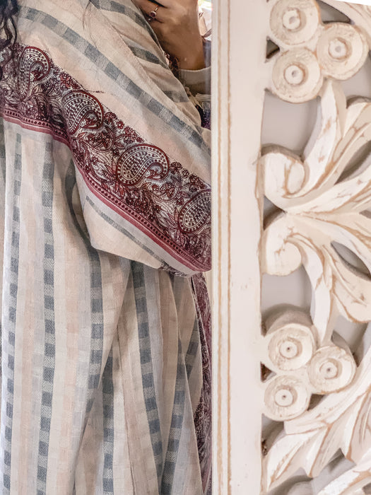 Pink Pashmina Trench