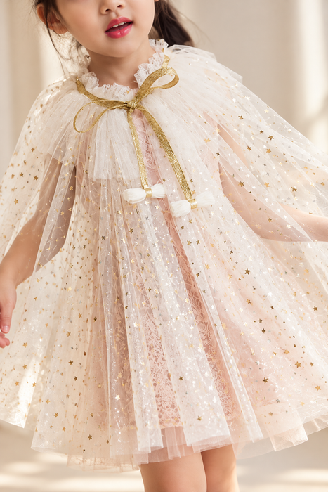 Gold stars Cloak (free size)