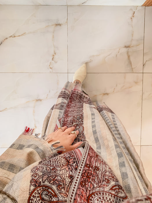 Pink Pashmina Trench