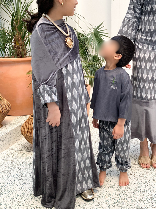 Earl Grey- Girls Dress with Shawl