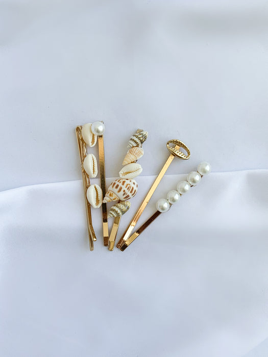 Seashell Hair Pins