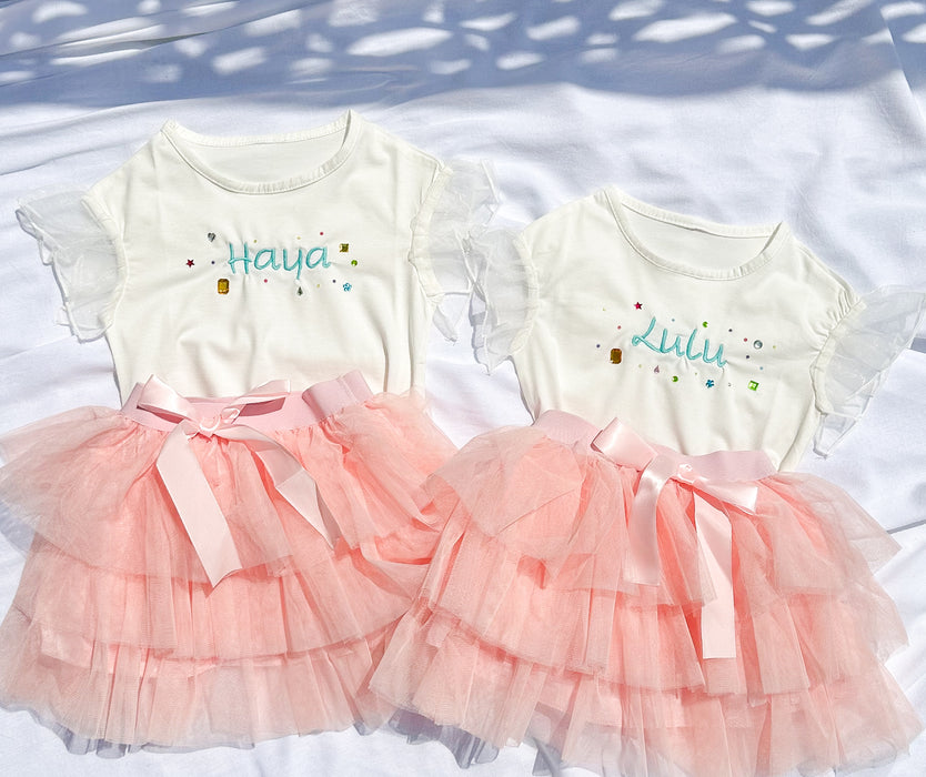 Bedazzled Ruffle Shirt (1-8years)