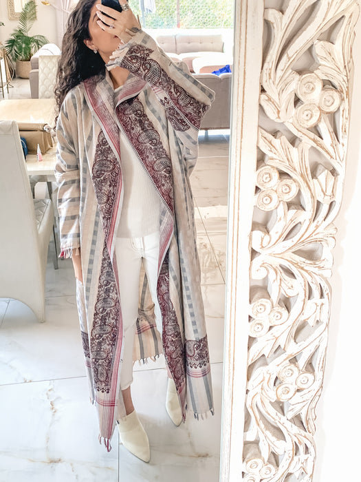 Pink Pashmina Trench