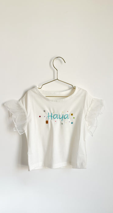 Bedazzled Ruffle Shirt (1-8years)