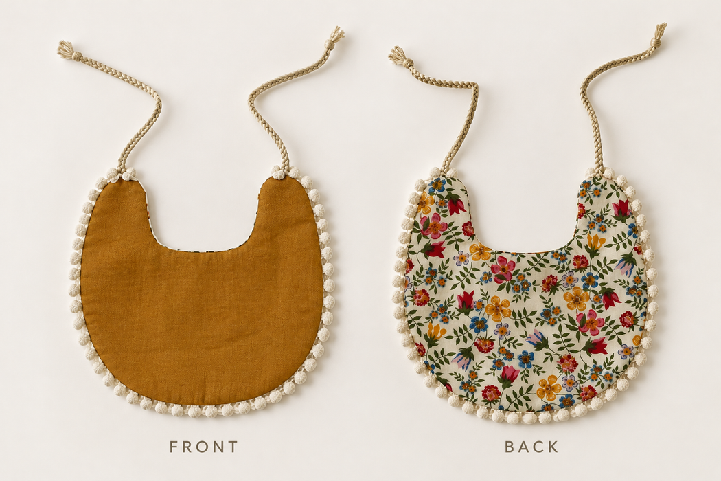 Mustard Yellow Double sided Bib